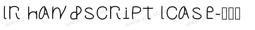 LR HandScript LCase字体转换